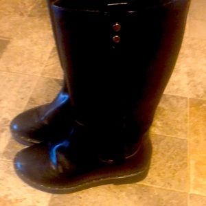 Black zip up boots only worn once